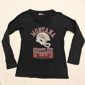 Montana Grizzlies Football Russell Long Sleeve Shirt Girls Size Large 12-14